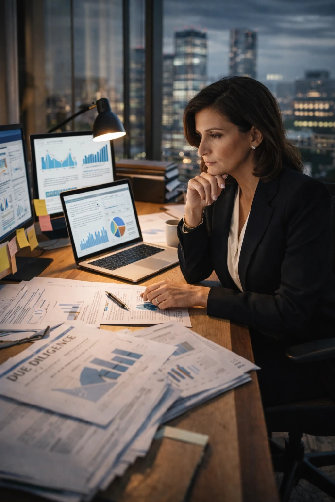 An investor doing due diligence.